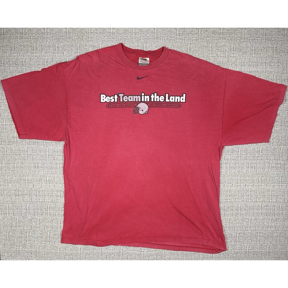 Vintage Ohio State Buckeyes Nike Center Check National Champions 2002 Fader XXL - Picture 1 of 12